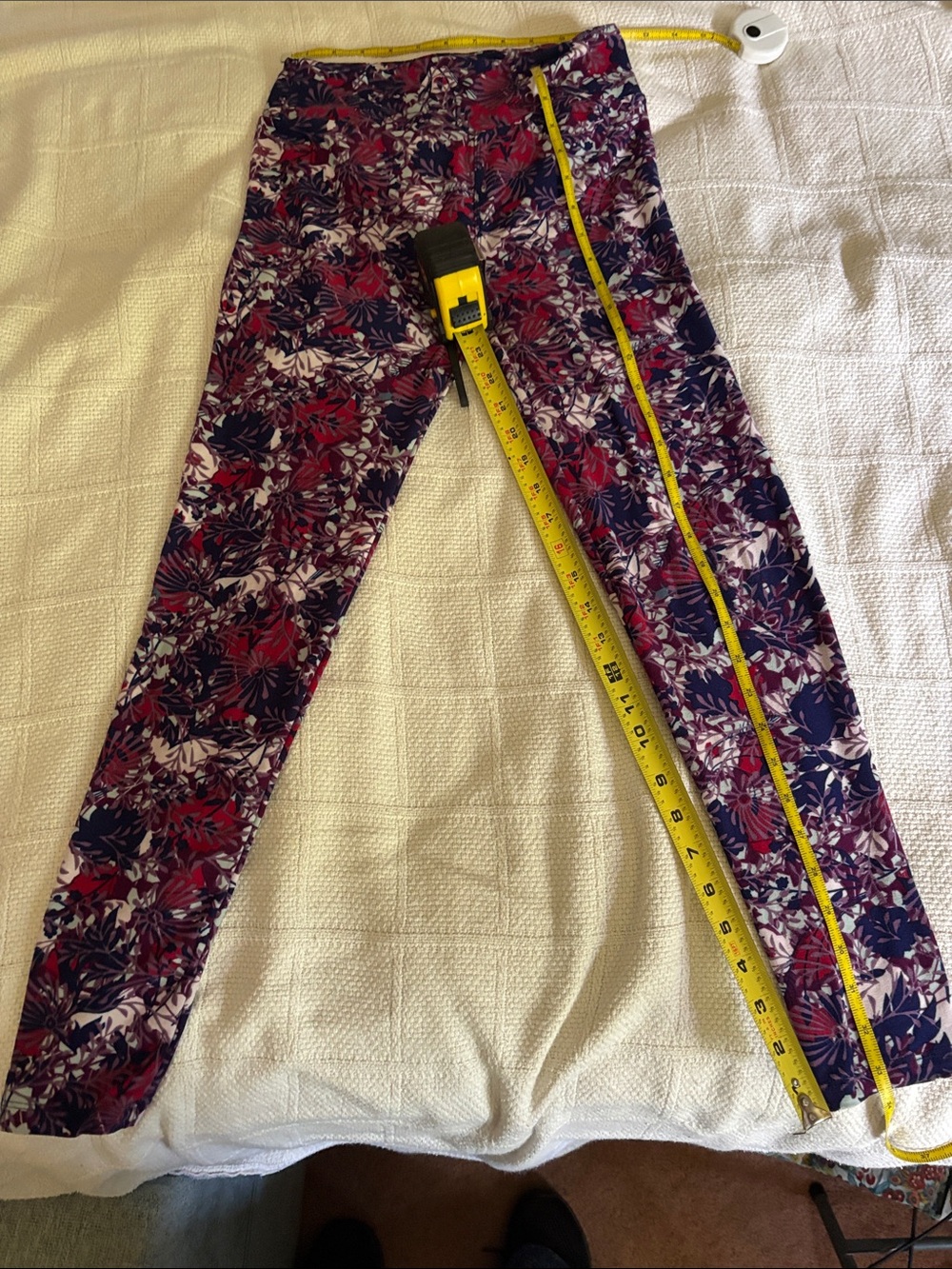 LuLaRoe Straight Leg Pants in Purple and Pink Floral buttery feel